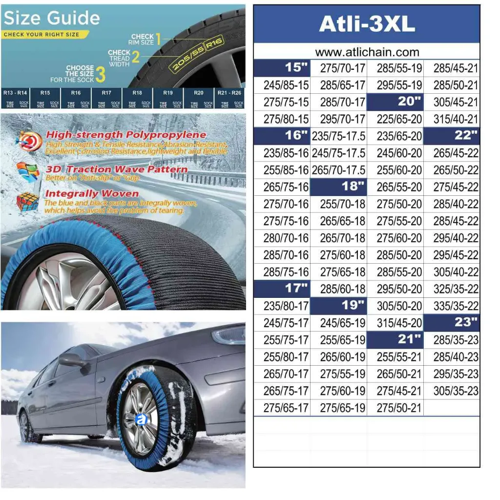 SFC Auto Snow Sock for Car